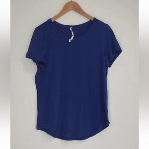 Lululemon Crew Neck T Shirt Pima Cotton Blue (Maybe Larkspur?) Size 10 Womens